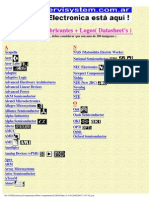 Indice de Fabricantes + Logos (Datasheet's) : (Se Paciente, Debes Considerar Que Son Más de 200 Imágenes)