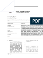 Gabriel Synthesis Journal Report