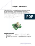 3 Axis Digital Compass With Arduino