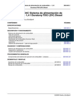 Sistema de Alimentación de Combustible 1,4 L Duratorq-TDCi (DV) Diesel Eco Sport PDF