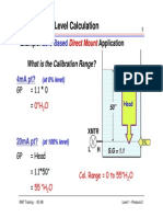 Open Vessel Level Calculation