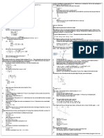 Equations of Motion Worksheet Cheat Shheet