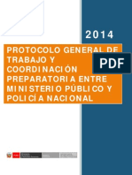 Protocolo General de Trabajo de Ministerio Publico y PNP