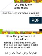 Are You Ready For Ramadhan