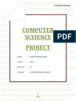 Computer Project For ISC