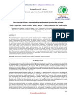 Distribution of Heavy Metals in Portland Cement Production Process