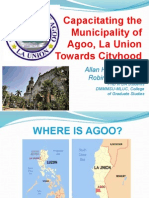 Cityhood of Agoo-Aringay