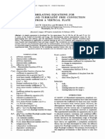 Correlating Equations For Laminar and Turbulent Free Conve