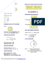 MATH Formulas PDF