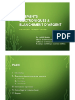 Paiments Electroniques & Blanchiment D'argent