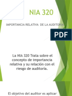 Nia 320-Importancia Relativa