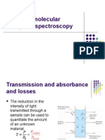 UV-visible Molecular Absorption Spectros