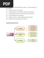 Sistema de Administración de Costo y Costeo Basado en Actividades