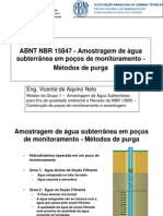 Amostragem de Água Subterrânea em Poços de Monitoramento - Métodos de Purga