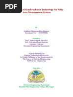 Application of Synchrophasor Technology For Wide Area Measurement System