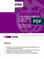 Los Servicios Basicos en Las Bibliotecas Publicas