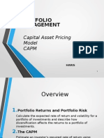 Portfolio Management: Capital Asset Pricing Model Capm