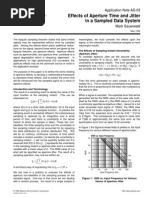 Effects of Aperture Time and Jitter in A Sampled Data System