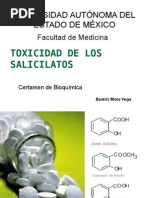 Toxicidad de Los Salicilatos