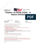 Chapter 16 Study Guide Answer Key