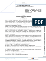 LEI 001 de 2009 - Plano Diretor de São Gonçalo - RJ