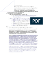 Presidential Proclamation of Environmentally Critical Areas and Projects. The