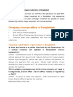 Process and Cost of Company Registration in Bangladesh