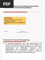 Social Forecasting - Relevance in