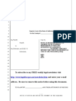 Sample California Motion For Judgment On The Pleadings For Defendant