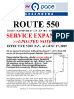 Route 550 Notice Revised