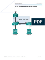 5.1.3.7 Lab - Configuring 802.1Q Trunk-Based Inter-VLAN Routing