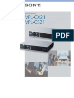 Proyector Sony VPL-CX21 PDF