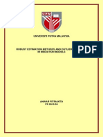 Robust Estimation Methods and Outlier Detection in Mediation Model