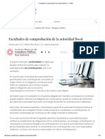 Facultades de Comprobación de La Autoridad Fiscal PDF