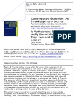 Burton, David - Is Madhyamaka Buddhism Really The Middle Way? Emptiness and The Problem of Nihilism - (Contemporary Buddhism - An Interdisciplinary Journal) - Vol 2 - No 2 - 2008