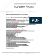 12c DBFS Setup