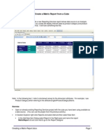 Activity Creating A Matrix Report PDF