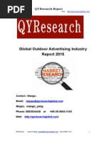 Global Outdoor Advertising Industry Report 2015