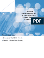 Implementing An Active Directory Domain Services Infrastructure