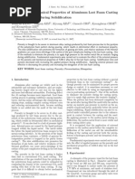 Density and Mechanical Properties of Aluminum Lost Foam Casting PDF