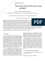 Optimization of Renewable Energy Efficiency Using Homer: Kenneth E. Okedu, Roland Uhunmwangho