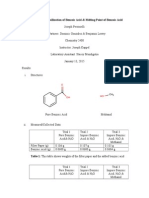 Recrystalization of Benzoic Acid