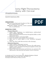 Esophagectomy: Right Thoracotomy and Laparotomy With Cervical Anastomosis