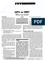 NPV or IRR - Why Not Both