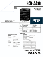 Sony HCD A490 LBT A490 SM