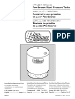 Tanque Presurizado de Acero Pro-Source Plus - Manual Del Propietario - 1000000173 - 2010 - PENTAIR WATER PDF