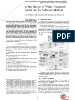 Comparison of The Design of Water Treatment Plant by Manual and by Software Method