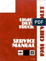 ST 330-81-1981 Chevrolet Light Duty Truck 10 To 30 Service Manual