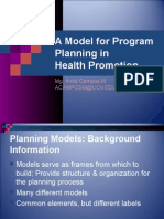 Models For Program Planning in Health Promotion OK