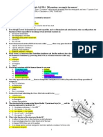 BIO K101 Final Exam Answers